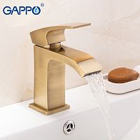 Смеситель для раковины Gappo Jacob G1007-4 бронза