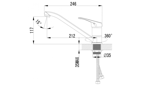 Смеситель для кухни Lemark Partner LM6554C хром фото 2