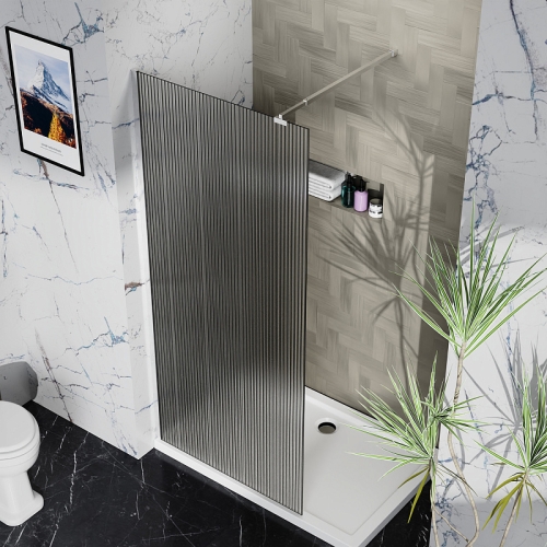 Душевая перегородка Azario Walk-in AZ-251-CH-CRF 100, 110*195 профиль хром фото 8