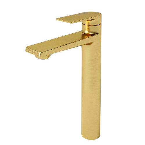 Смеситель высокий для умывальника Wasserkraft Aisch 5503H матовое золото