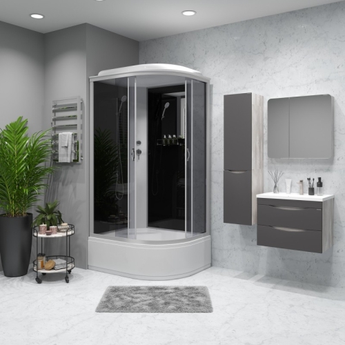 Душевая кабина Niagara Классик NG-2510-14L 120*80*215 высокий поддон(40см),стекло тонированное фото 2 Душевая кабина Niagara Классик NG-2510-14L 120*80*215 высокий поддон(40см),стекло тонированное фото 2