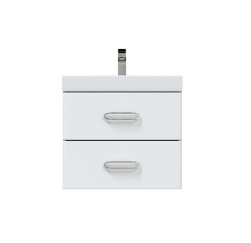 Тумба Мирсант FUJI 60/80/100 с умывальником (Deep-100/80) (Fest-60)  подвесная белая фото 3