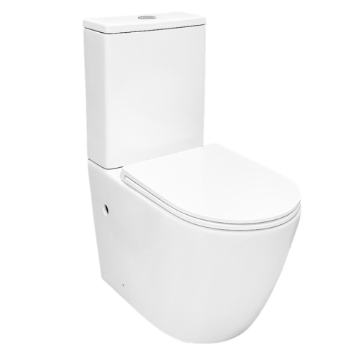 Унитаз напольный безободковый Azario Verona AZ-8301, смыв Торнадо