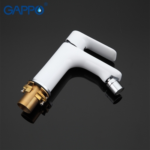 Смеситель для биде Gappo G5048 белый/хром фото 5