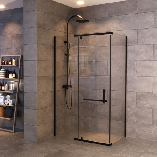 Душевое ограждение Mirsant Arena Square Black 120*80, 120*90