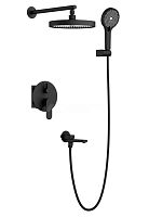 Душевая система скрытого монтажа Belz B80713-7 Black черный матовый