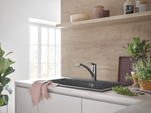 Смеситель для кухни GROHE Eurosmart с поворотным изливом, хром (33281003) фото 7