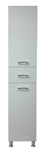 Пенал Loranto Модерн 40 напольный с корзиной белый