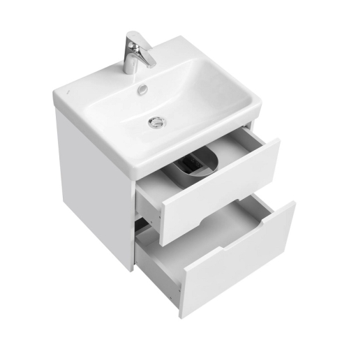 Тумба с раковиной Акватон Оливия 55, 70, 80, 90 белый матовый фото 2